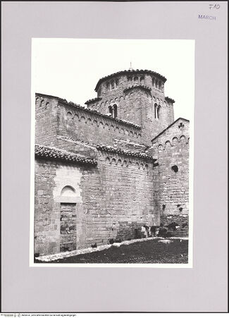 Vorderseite von Bibliotheca Hertziana [https://www.deutsche-digitale-bibliothek.de/content/lizenzen/rv-fz/] Santa Maria di PortonovoSüdfassade - Südflanke, Teilansicht, bh585141_recto. Foto: Hahn, Hanno.