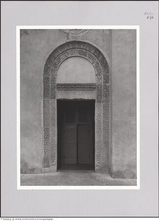 Vorderseite von Bibliotheca Hertziana [http://creativecommons.org/licenses/by-nc-sa/4.0/] Linkes Seitenportal - Gesamtansicht, bh585640_recto. Foto: Sigismondi, Roberto.