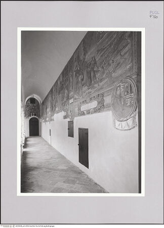 Vorderseite von Bibliotheca Hertziana [http://creativecommons.org/licenses/by-nc-sa/4.0/] Convento di Santa Caterina d'AlessandriaChiostroOstgalerie - Ansicht von Süden, bh585688_recto. Foto: Sigismondi, Roberto.