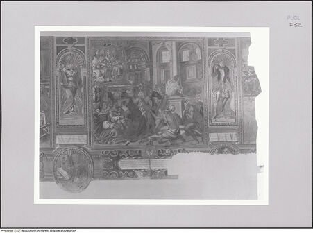 Vorderseite von Bibliotheca Hertziana [http://creativecommons.org/licenses/by-nc-sa/4.0/] Szenen aus dem Leben des heiligen Franziskus und heiliger OrdensmitgliederOstwand: Szenen aus dem Leben des heiligen Franziskus. Tugenden und Allegorien - Religio; Bestätigung des Ablasses von Assisi; Weltverachtung, bh585702_recto. Foto: Sigismondi, Roberto.