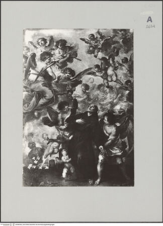 Vorderseite von Sopr. BAS NA [https://www.deutsche-digitale-bibliothek.de/content/lizenzen/rv-ez/] Extase des heiligen Nikolaus von Tolentino - Gesamtansicht, bh586366_recto. Foto.