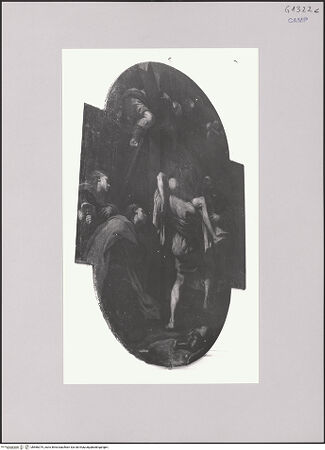 Vorderseite von Sopr. BAS NA [https://www.deutsche-digitale-bibliothek.de/content/lizenzen/rv-ez/] Kreuzabnahme Christi - Gesamtansicht, bh586379_recto. Foto.