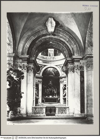 Vorderseite von unbekannt [https://www.deutsche-digitale-bibliothek.de/content/lizenzen/rv-fz/] Santa Maria del PopoloCappella Chigi - , bh586436_recto. Foto.