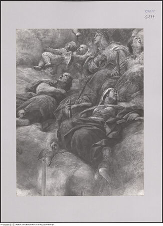 Vorderseite von unbekannt [https://www.deutsche-digitale-bibliothek.de/content/lizenzen/rv-ez/] Die heilige Birgitta von Schweden in der Glorie - Detail, bh586741_recto. Foto.