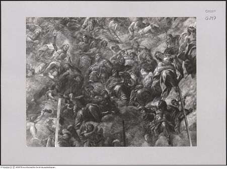 Vorderseite von unbekannt [https://www.deutsche-digitale-bibliothek.de/content/lizenzen/rv-ez/] Die heilige Birgitta von Schweden in der Glorie - Detail: Christus und Heilige Birgitta, bh586750_recto. Foto.