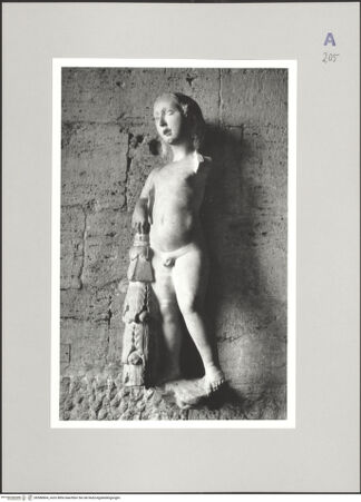 Vorderseite von Bibliotheca Hertziana [https://www.deutsche-digitale-bibliothek.de/content/lizenzen/rv-fz/] Festonhaltender Putto - , bh586804_recto. Foto: Kruft, Hanno-Walter.