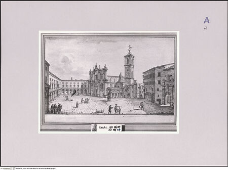 Vorderseite von Sotheby's [https://www.deutsche-digitale-bibliothek.de/content/lizenzen/rv-fz/] Ansicht der Piazza Cavour in Camerino - , bh586966_recto. Foto.