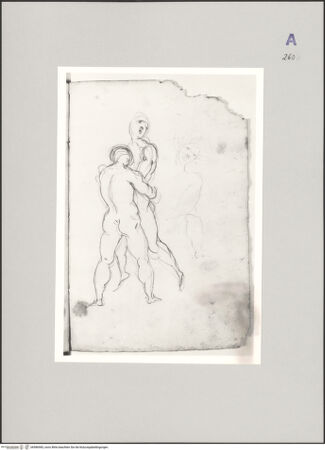 Vorderseite von Aldega, Marcello [https://www.deutsche-digitale-bibliothek.de/content/lizenzen/rv-ez/] Zwei kämpfende Männerakte - , bh586983_recto. Foto.