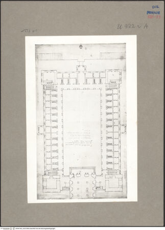Vorderseite von Soprintendenza BAPSAE di Firenze Pistoia e Prato [https://www.deutsche-digitale-bibliothek.de/content/lizenzen/rv-ez/] Rom, Loreto, Grundriss der Piazza und Teil der Kirche - , bh587502_recto. Foto.