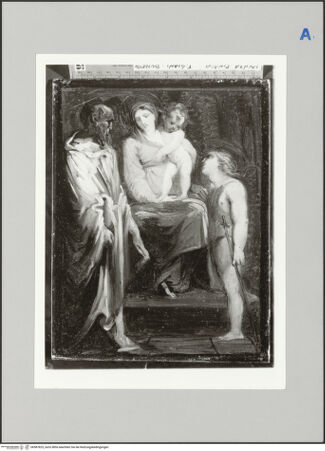 Vorderseite von Chauffourier [https://www.deutsche-digitale-bibliothek.de/content/lizenzen/rv-ez/] Mouscron-Madonna - Detail: Kopf des Christusknabe, bh587825_recto. Foto.