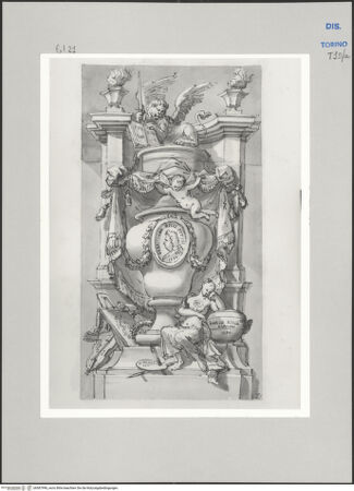 Vorderseite von Museo Civico d'Arte Antica, Torino [https://www.deutsche-digitale-bibliothek.de/content/lizenzen/rv-ez/] Memorie sepolcrali delli Huomini insigni di questo secolo conosciuti da me (...)Entwurf für ein Grabmal für Sebastiano Ricci, Belluno 1659 - Venedig 1734 und Marco Ricci, Belluno 1676 - Venedig 1729 - , bh587996_recto. Foto.