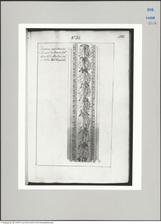 Vorderseite von Ecole Nationale Supérieure des Beaux Arts [https://www.deutsche-digitale-bibliothek.de/content/lizenzen/rv-ez/] Recueil Weale. Libro degli abbozzi de disegni delle commissioni, che si fano in Roma per ordine della Corte (di Portugallo)Nr. 35: Entwurf für die Dekoration der Altarnische - , bh588175_recto. Foto.