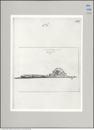 Vorderseite von Ecole Nationale Supérieure des Beaux Arts [https://www.deutsche-digitale-bibliothek.de/content/lizenzen/rv-ez/] Recueil Weale. Libro degli abbozzi de disegni delle commissioni, che si fano in Roma per ordine della Corte (di Portugallo)Nr. 61: Lichtputzschere - , bh588200_recto. Foto.