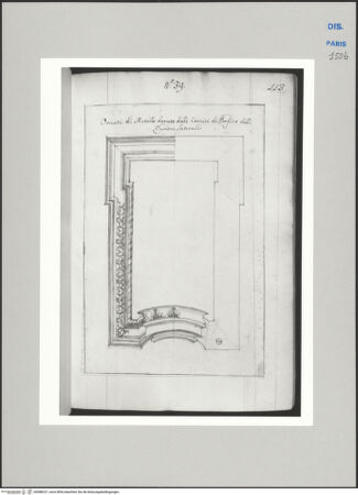 Vorderseite von Ecole Nationale Supérieure des Beaux Arts [https://www.deutsche-digitale-bibliothek.de/content/lizenzen/rv-ez/] Recueil Weale. Libro degli abbozzi de disegni delle commissioni, che si fano in Roma per ordine della Corte (di Portugallo)Nr. 39: Entwurf für die Rahmen der Seitenfelder - , bh588237_recto. Foto.