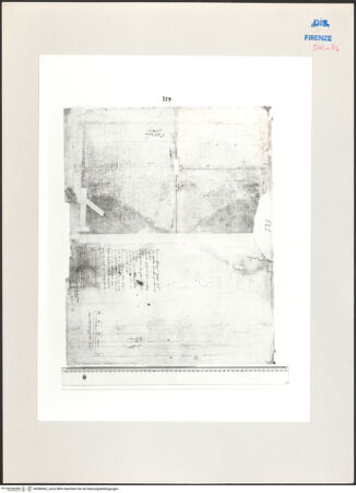 Vorderseite von Centro Studi Antonio Sangallo il Giovane, Montefiascone [https://www.deutsche-digitale-bibliothek.de/content/lizenzen/rv-ez/] Castro, San Francesco, zweiter Entwurf, Skizzen der Fundamente - , bh588462_recto. Foto.