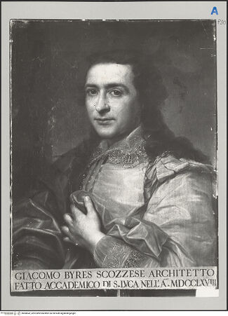 Vorderseite von ICCD [https://www.deutsche-digitale-bibliothek.de/content/lizenzen/rv-ez/] James Byres - , bh588542_recto. Foto.