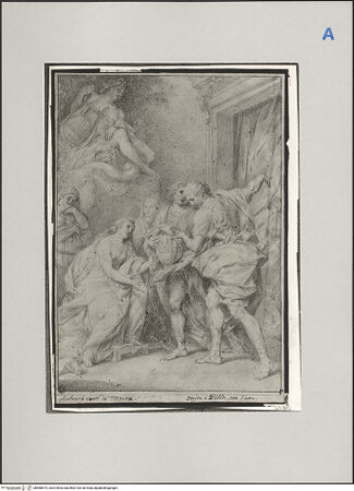 Vorderseite von Staatliche Museen zu Berlin, Kupferstichkabinett [https://www.deutsche-digitale-bibliothek.de/content/lizenzen/rv-ez/] Studie zu Die Rückkehr des Orest - , bh588574_recto. Foto: Steinkopf, Walter.