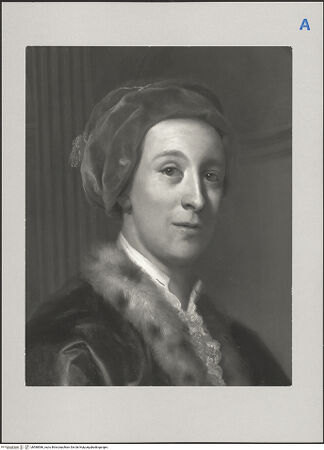 Vorderseite von Prudence Cuming Assoc. Ltd, London [https://www.deutsche-digitale-bibliothek.de/content/lizenzen/rv-ez/] George Gray, Architekt und Mitglied der Society of Dilettanti - Detail: Kopf, bh588586_recto. Foto.