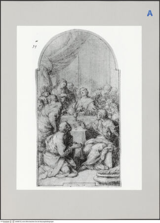 Vorderseite von Martin von Wagner Museum [https://www.deutsche-digitale-bibliothek.de/content/lizenzen/rv-ez/] Das letzte Abendmahl - , bh588722_recto. Foto.