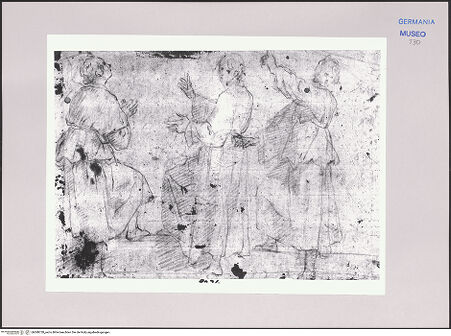 Vorderseite von Martin von Wagner Museum [https://www.deutsche-digitale-bibliothek.de/content/lizenzen/rv-ez/] Figurenstudien - , bh588728_recto. Foto.