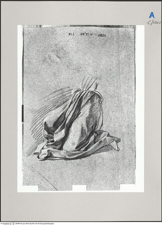 Vorderseite von Martin von Wagner Museum [https://www.deutsche-digitale-bibliothek.de/content/lizenzen/rv-ez/] Gewandstudie - , bh588749_recto. Foto.