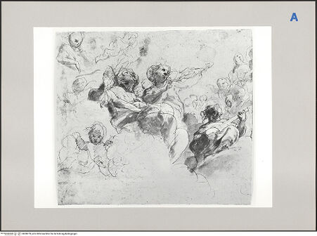 Vorderseite von Martin von Wagner Museum [https://www.deutsche-digitale-bibliothek.de/content/lizenzen/rv-ez/] Engel auf Wolken - , bh588759_recto. Foto.