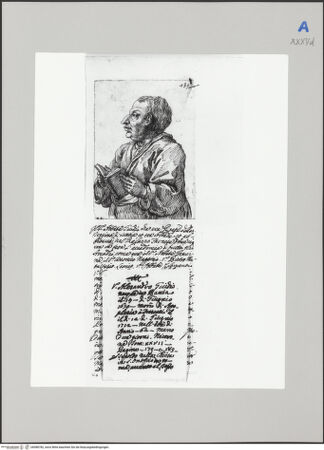 Vorderseite von Martin von Wagner Museum [https://www.deutsche-digitale-bibliothek.de/content/lizenzen/rv-ez/] Portrait des Dichters Alessandro Guidi (14.6.1650 - 12.6.1712) - Zugeklappt, Verlängerung am unteren Bildteil sichtbar, bh588782_recto. Foto.