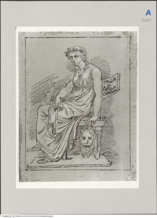 Vorderseite von Martin von Wagner Museum [https://www.deutsche-digitale-bibliothek.de/content/lizenzen/rv-ez/] Thalia (Muse der Komödie) - , bh588803_recto. Foto.