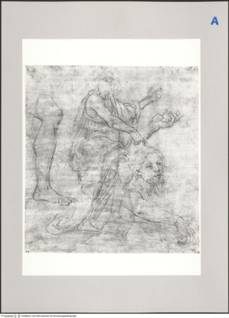 Vorderseite von Martin von Wagner Museum [https://www.deutsche-digitale-bibliothek.de/content/lizenzen/rv-ez/] Studien für Johannes den Täufer - , bh588833_recto. Foto.