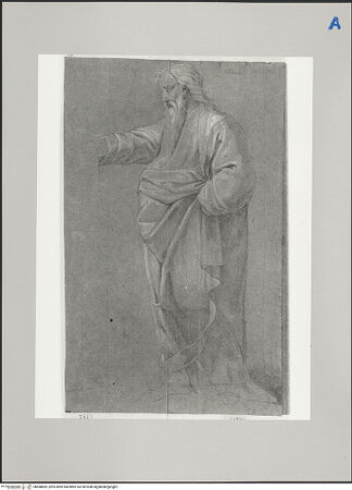 Vorderseite von Martin von Wagner Museum [https://www.deutsche-digitale-bibliothek.de/content/lizenzen/rv-ez/] Weibliche und männliche Gewandfigur - Inv. 7443: männliche Gewandfigur, bh588869_recto. Foto.