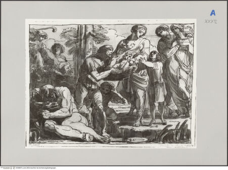 Vorderseite von Martin von Wagner Museum [https://www.deutsche-digitale-bibliothek.de/content/lizenzen/rv-ez/] Die Auffindung von Romulus und Remus - , bh588875_recto. Foto.