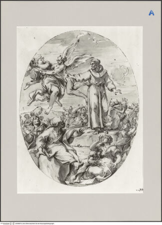 Vorderseite von Martin von Wagner Museum [https://www.deutsche-digitale-bibliothek.de/content/lizenzen/rv-ez/] Szene aus dem Leben eines Heiligen - , bh588876_recto. Foto.