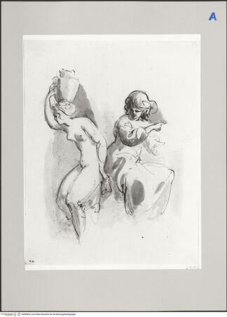 Vorderseite von Martin von Wagner Museum [https://www.deutsche-digitale-bibliothek.de/content/lizenzen/rv-ez/] zwei allegorische Figuren - , bh588890_recto. Foto.