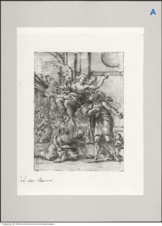 Vorderseite von Martin von Wagner Museum [https://www.deutsche-digitale-bibliothek.de/content/lizenzen/rv-ez/] Der Engel im Haus des Tobias - , bh588906_recto. Foto.