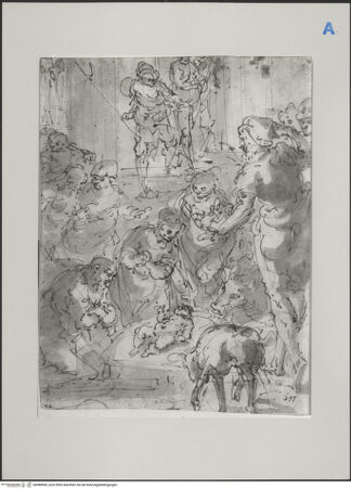 Vorderseite von Martin von Wagner Museum [https://www.deutsche-digitale-bibliothek.de/content/lizenzen/rv-ez/] Geburt Christi - , bh588908_recto. Foto.