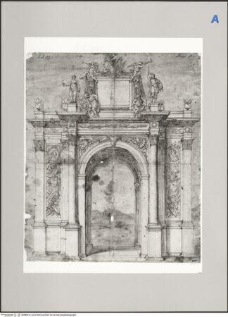 Vorderseite von Martin von Wagner Museum [https://www.deutsche-digitale-bibliothek.de/content/lizenzen/rv-ez/] Triumphbogen - , bh588910_recto. Foto.