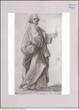 Vorderseite von Martin von Wagner Museum [https://www.deutsche-digitale-bibliothek.de/content/lizenzen/rv-ez/] Männliche Gewandfigur - , bh588915_recto. Foto.