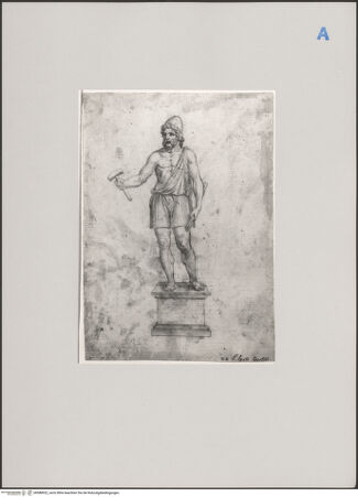 Vorderseite von Martin von Wagner Museum [https://www.deutsche-digitale-bibliothek.de/content/lizenzen/rv-ez/] Antike Statuette eines Vulkan - , bh588922_recto. Foto.