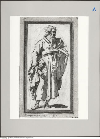 Vorderseite von Martin von Wagner Museum [https://www.deutsche-digitale-bibliothek.de/content/lizenzen/rv-ez/] Männliche Gewandfigur mit Papierrolle - , bh588946_recto. Foto.