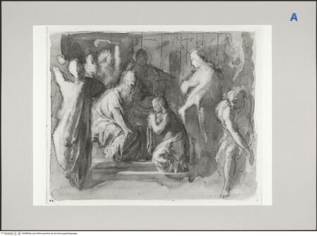 Vorderseite von Martin von Wagner Museum [https://www.deutsche-digitale-bibliothek.de/content/lizenzen/rv-ez/] Maria im Tempel - , bh588948_recto. Foto.