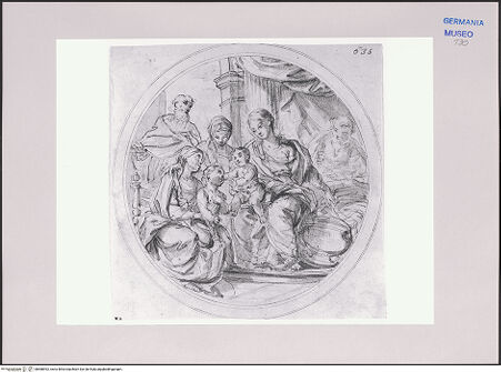 Vorderseite von Martin von Wagner Museum [https://www.deutsche-digitale-bibliothek.de/content/lizenzen/rv-ez/] Die Heilige Sippe - , bh588992_recto. Foto.