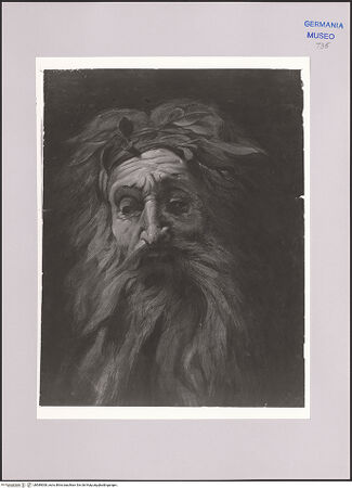 Vorderseite von Martin von Wagner Museum [https://www.deutsche-digitale-bibliothek.de/content/lizenzen/rv-ez/] Kopf eines Silens - , bh589008_recto. Foto.