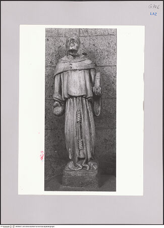 Vorderseite von Dinotola, Salvatore [https://www.deutsche-digitale-bibliothek.de/content/lizenzen/rv-ez/] Grabmal der Brüder Francesco und Nicola AnguillaraStatuen - Detail: Heiliger Franziskus, bh589097_recto. Foto: Dinotola, Salvatore.