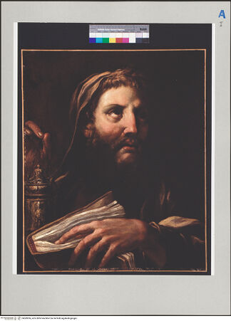 Vorderseite von Agnes Etherington Art Centre, Queen's University [https://www.deutsche-digitale-bibliothek.de/content/lizenzen/rv-ez/] Der Hohepriester Aaron mit Weihrauchgefäß und Buch - Gesamtansicht, bh589306_recto. Foto: unbekannt.