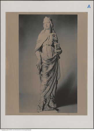 Vorderseite von New York, Arthur M. Sackler Foundation [https://rightsstatements.org/page/CNE/1.0/] Heilige Katharina von Alexandrien - , bh589527_recto. Foto.