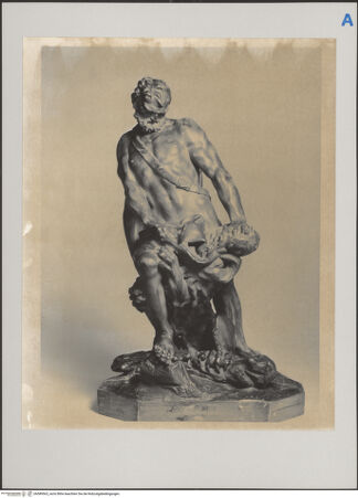 Vorderseite von New York, Arthur M. Sackler Foundation [https://rightsstatements.org/page/CNE/1.0/] Herkules erstickt den Nemeischen Löwen - , bh589563_recto. Foto.