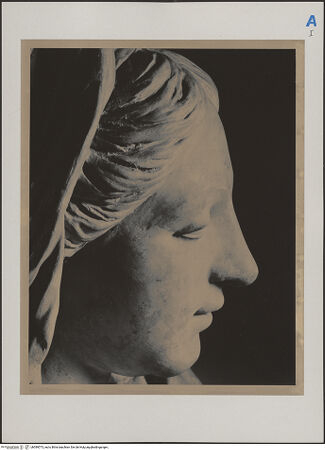 Vorderseite von New York, Arthur M. Sackler Foundation [https://rightsstatements.org/page/CNE/1.0/] Frauenbüste mit Schleier - Detail, bh589573_recto. Foto.