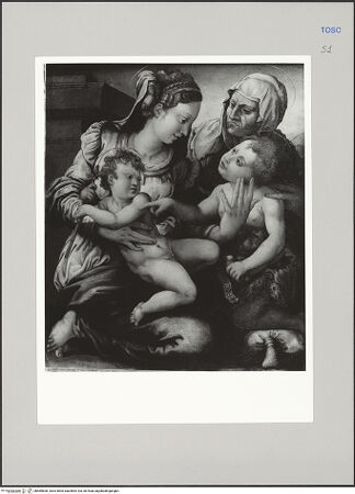 Vorderseite von Sigismondi, Roberto [https://rightsstatements.org/page/CNE/1.0/] Maria, das Christuskind, Johannes der Täufer und Elisabeth - , bh589600_recto. Foto: Sigismondi, Roberto.