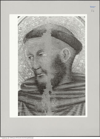 Vorderseite von Sigismondi, Roberto [https://rightsstatements.org/page/CNE/1.0/] Der heilige Franziskus - Detail: Gesicht, bh589605_recto. Foto: Sigismondi, Roberto.