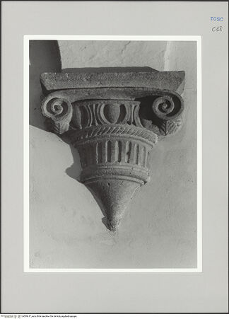 Vorderseite von Sigismondi, Roberto [https://rightsstatements.org/page/CNE/1.0/] Palazzo Neri-OrselliInnenhof - Innenhof: Kapitell, bh589617_recto. Foto: Sigismondi, Roberto.